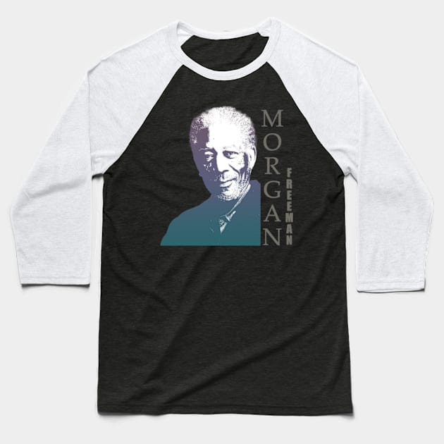 Morgan Freeman Baseball T-Shirt by ZNEVA